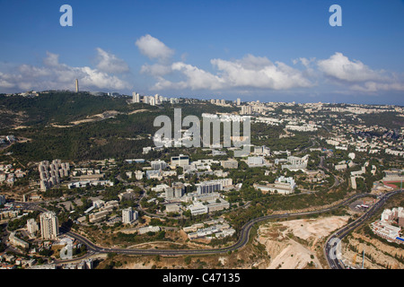 Fotografia aerea della "Technion" - Israele's Institute of Technology di Haifa Foto Stock