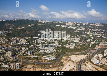 Fotografia aerea della "Technion" - Israele's Institute of Technology di Haifa Foto Stock