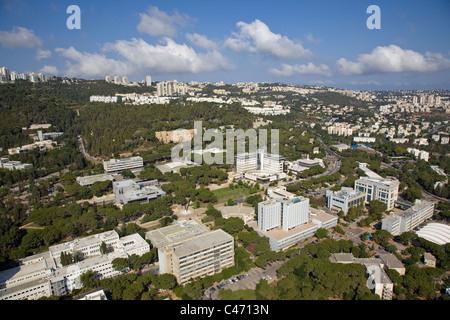 Fotografia aerea della "Technion" - Israele's Institute of Technology di Haifa Foto Stock