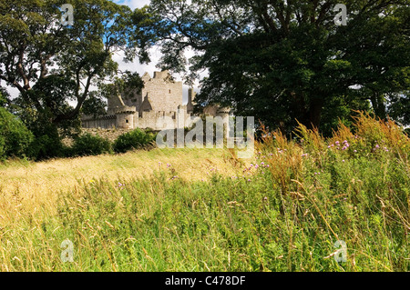 Medioevale Craigmillar Castle, S.W. di Edimburgo, Scozia, Regno Unito Foto Stock