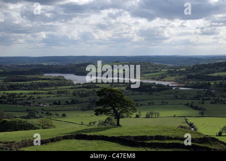 Campagna in Peak District Derbyshire England Regno Unito Foto Stock