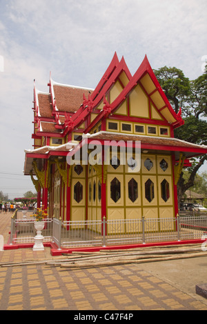 Hua Hin stazione ferroviaria, Thailandia Foto Stock