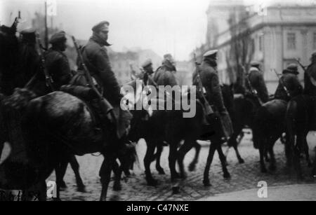 Entrata della cavalleria russa di Lviv, 1914 Foto Stock