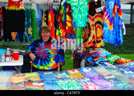 Tirante di colorante display craft a Canal giorni fair di Fairport, NY. Foto Stock