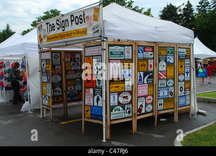 Fornitore tenda a Canal giorni fair di Fairport, NY Foto Stock