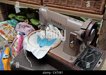 macchina per cucire Foto Stock