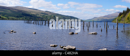 Loch Tay, Fearnan molo vecchio, Perthshire, Scotland, Regno Unito Foto Stock