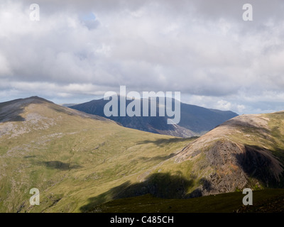 Il Mountins di Mount Snowdon, in Galles Snowdonia. Foto Stock