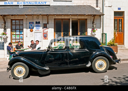 Il francese degli anni cinquanta Citroen Avant trazione classic car - Francia. Foto Stock