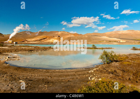 Area di myvatn, bellezza colorfull paesaggio - Islanda. Foto Stock