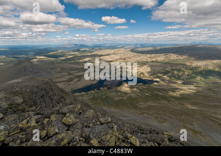 Landschaft im Alvdal Vestfjell, Hedmark, Norwegen, paesaggio, Norvegia Foto Stock