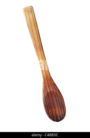 Close up di un cucchiaio di legno Foto Stock