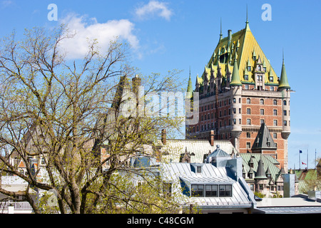 Chateau Frontenac, la città vecchia, la città di Québec, Canada Foto Stock