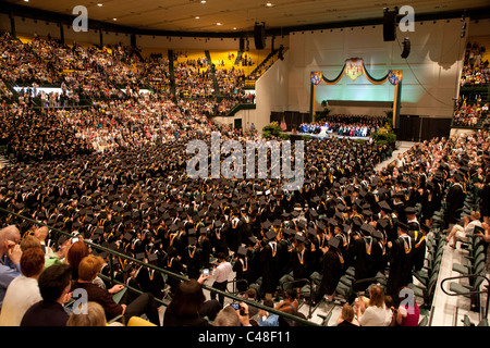 Cerimonia di inizio presso il College of William and Mary, Williamsburg, Virginia, Stati Uniti d'America Foto Stock