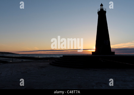 Faro di Bajamar su Tenerife North Coast, Isole canarie, Spagna Foto Stock