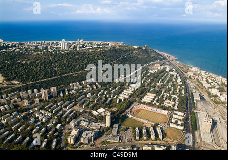 Fotografia aerea della città di Haifa Foto Stock