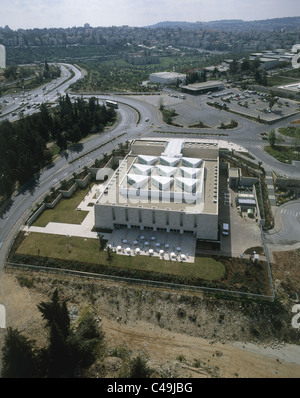 Fotografia aerea della Bibbia Museo Terre di Gerusalemme Foto Stock