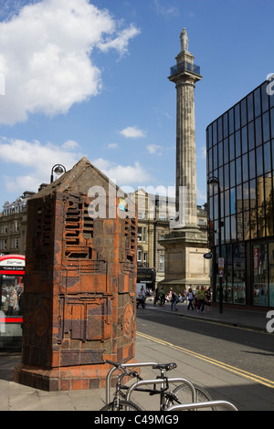 Newcastle il centro città con le sue attrazioni Tyne and Wear Inghilterra Foto Stock