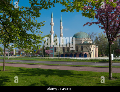 La moschea di mevlana a Rotterdam, situato in Spangen, un quartiere con oltre 80 percento degli immigrati Foto Stock