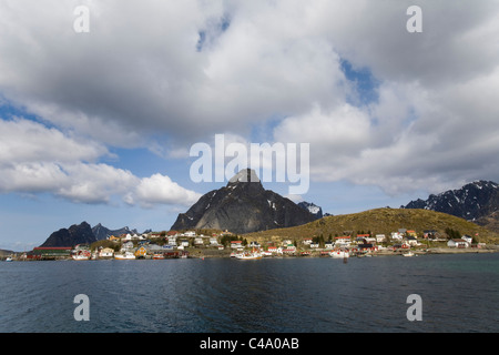 Fotografia di paesaggio delle isole Lofoten in Norvegia Foto Stock