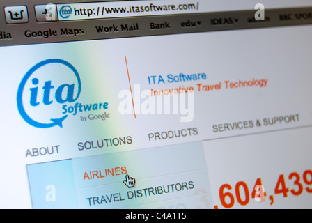 Illustrazione della foto di ITA Software industria dei viaggi azienda di software con sede a Cambridge, Massachusetts, STATI UNITI D'AMERICA Foto Stock