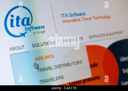 Illustrazione della foto di ITA Software industria dei viaggi azienda di software con sede a Cambridge, Massachusetts, STATI UNITI D'AMERICA Foto Stock