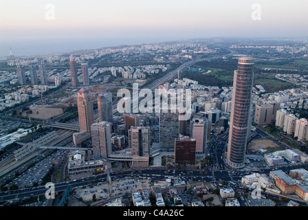 Fotografia aerea del centro di Ramat Gan Foto Stock