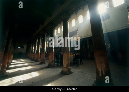 Fotografia della Chiesa della Natività nella città di Beit Lehem Foto Stock