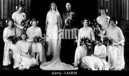 LADY MARY CAMBRIDGE LADY MARY THYNNE ELIZABETH ELPHINSTONE QUEEN ELIZABETH GEORGE VI signora può CAMBRIDGE LADY KATHARINE HAM Foto Stock