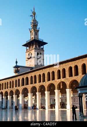 La moschea umayyad a Damasco in Siria Foto Stock