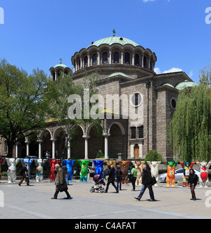 La Bulgaria, Sofia, Sveta Nedelya Cattedrale, Foto Stock