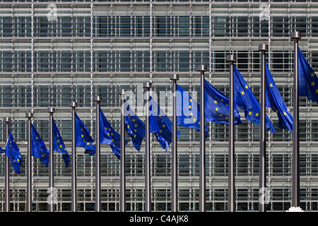 EDIFICIO BERLAYMONT, COMMISSIONE EUROPEA, UNIONE EUROPEA, BELGIO Foto Stock