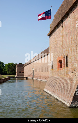 Fort Pulaski monumento nazionale, Tybee Island, Georgia Foto Stock