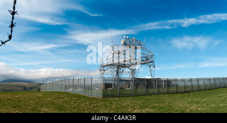 Torre di telecomunicazioni vicino a Wooler in Nord Northumberland Foto Stock