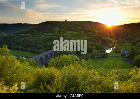 Testa Monsal il viadotto in Peak District Foto Stock