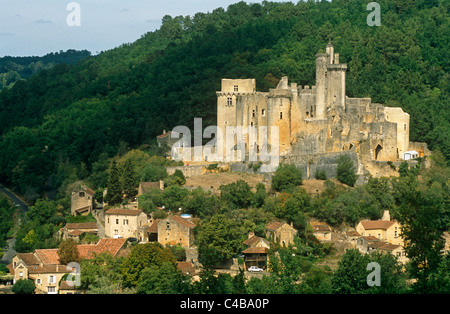 Francia Aquitania Lot-et-Garonne, Bonaguil. Costruito nel XIII secolo, Foto Stock