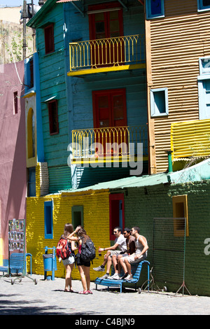 Caminito, La Boca, Buenos Aires, Argentina Foto Stock