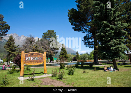 El Bolson a sud di San Carlos de Bariloche, Argentina Foto Stock