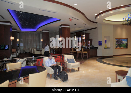 Orlando Florida,Lake Mary,Marriott Orlando Lake Mary,hotel hotel hotel alloggio motel,alloggio,lobby,immigrato etnico latino-latino ispanico Foto Stock