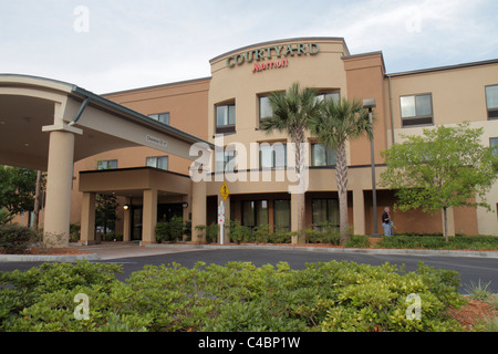 St. Saint Augustine Florida, Courtyard by Marriott, hotel hotel alloggio motel, alloggio, ingresso, fronte, visitatori viaggio turistico Foto Stock