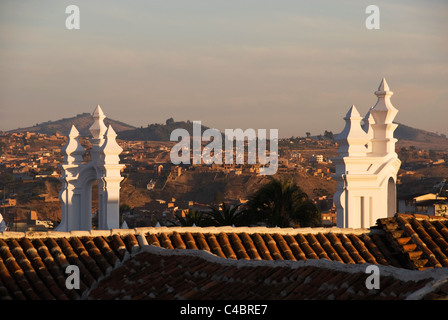 Sucre, San Felipe, Iglesia de San Felipe Neri chiesa xvi c, torri Foto Stock