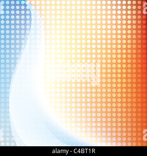 Abstract moderni colori dello sfondo con onde bianco Foto Stock