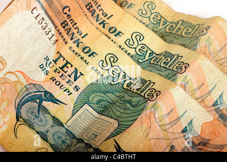 Le banconote dalle Seychelles Foto Stock