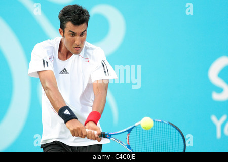 Yuki Bhambri dell India in competizione nella mens' Singles finali. Foto Stock