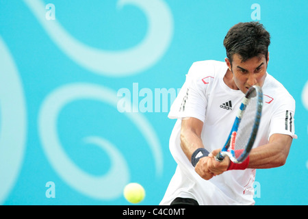 Yuki Bhambri dell India in competizione nella mens' Singles finali. Foto Stock