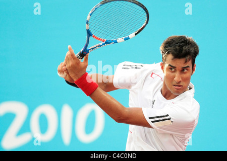 Yuki Bhambri dell India in competizione nella mens' Singles finali. Foto Stock