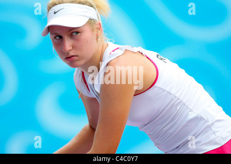 Daria Gavrilova della Russia in azione durante le ragazze' Singles finali. Foto Stock