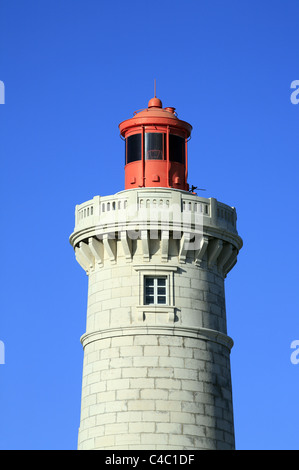 Il faro del porto di Sete, Herault, Languedoc Roussillon, Francia Foto Stock