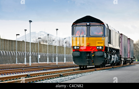 Donnington del trasporto ferroviario di merci, deposito, Telford Shropshire, Foto Stock