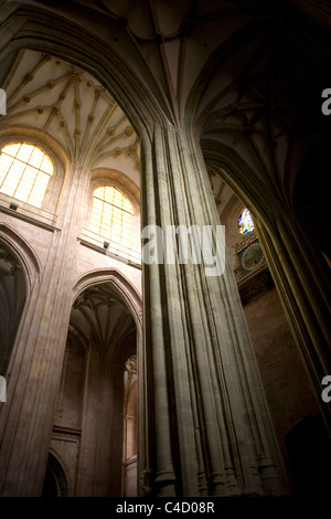 Interno della cattedrale gotica di Astorga, Spagna, Venerdì, 6 maggio 2011. Foto Stock